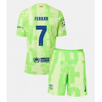 Echipament fotbal Barcelona Ferran Torres #7 Tricou Treilea 2024-25 pentru copii maneca scurta (+ Pantaloni scurti)